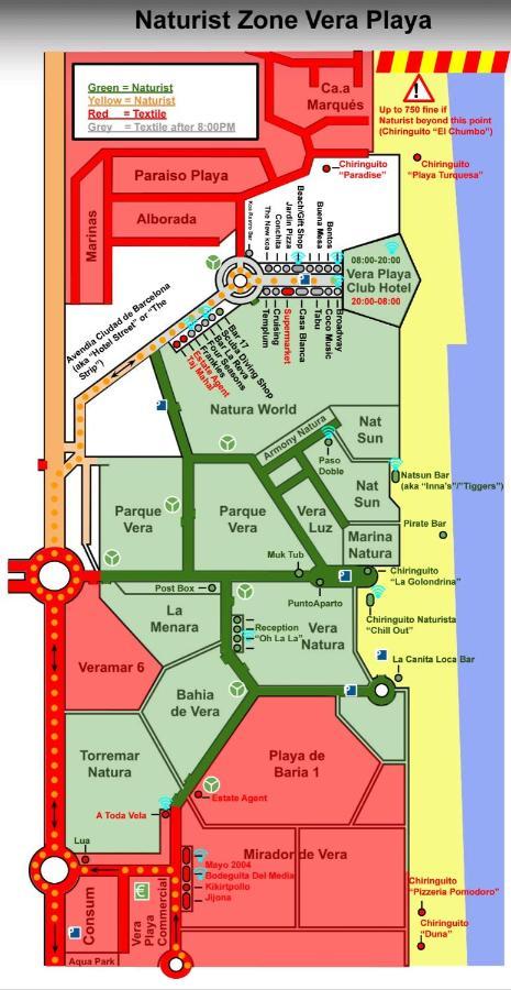 Oasis Naturista, Bahia De Vera Playas de Vera Ngoại thất bức ảnh